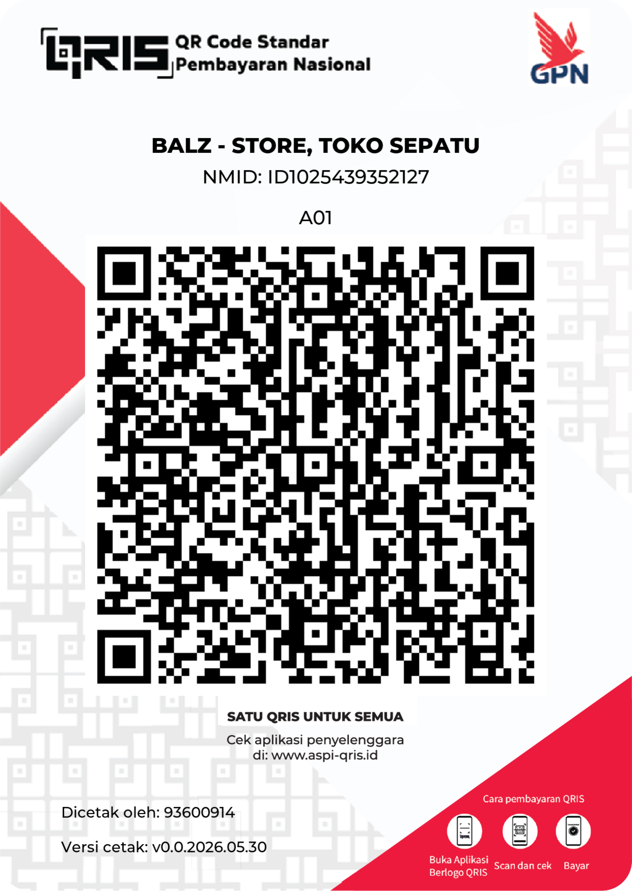 QRIS Balz Store ID